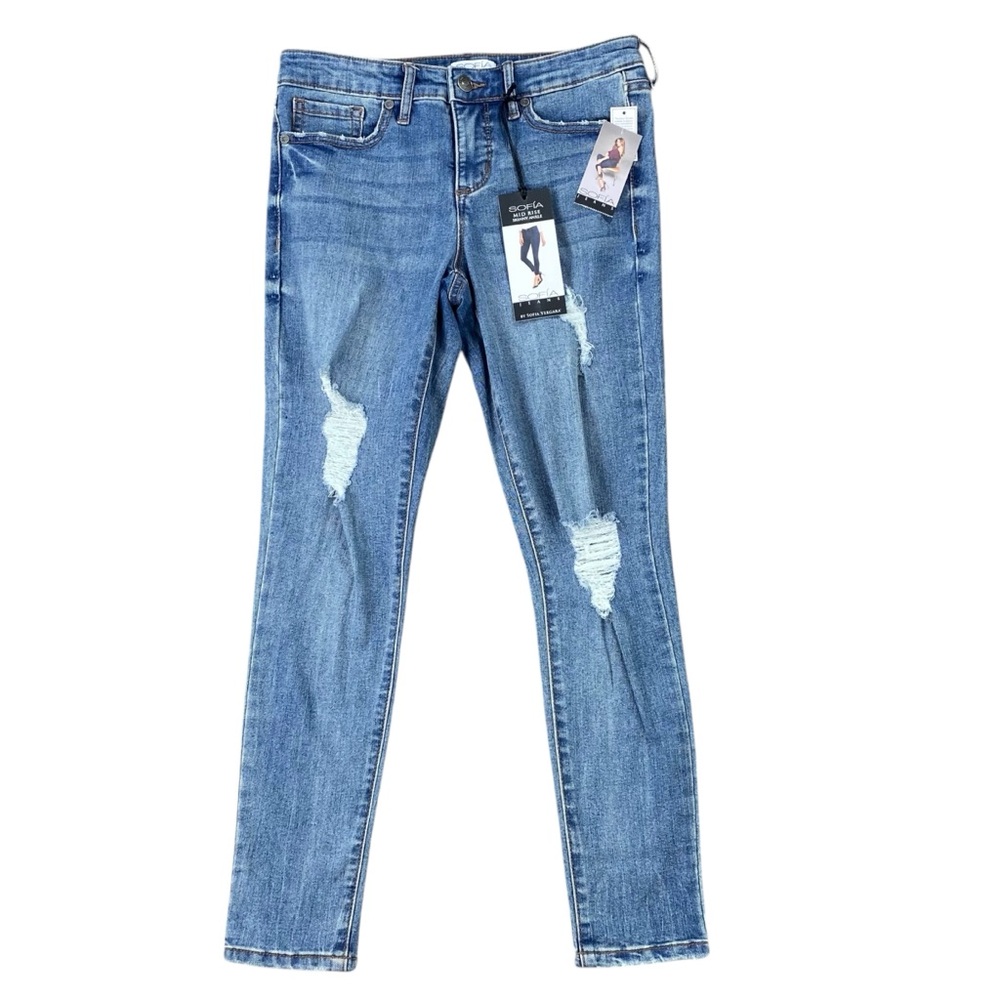 NWT Sofia by Sofia Vergara “Sofia” skinny ankle jeans size 2